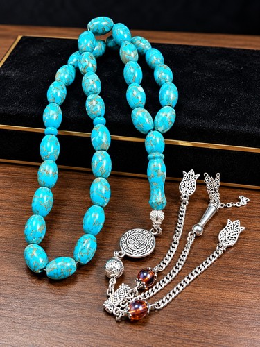 Turquoise prayer beads - prayer,